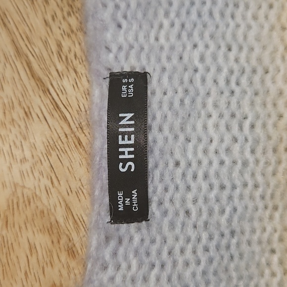 NEW Shein Hand Knit Cardigan Colorful Pastel Multicolor Rainbow Size S Cozy - Picture 5 of 10